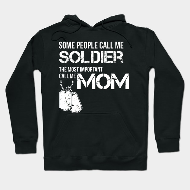 Soldier Mom Hoodie by mooby21